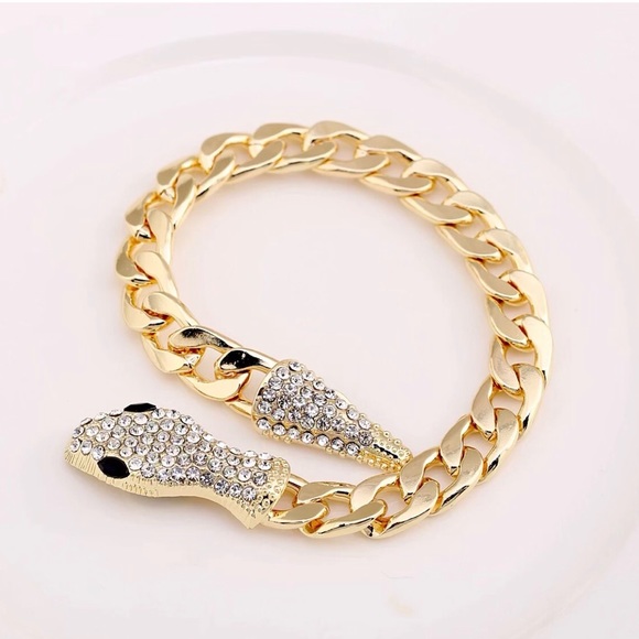 ✨✨Chunky Snake Cuban Lariat Bracelet✨✨ - Picture 2 of 5